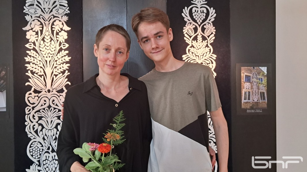 Тетяна Болгарова и нейният син Тимур