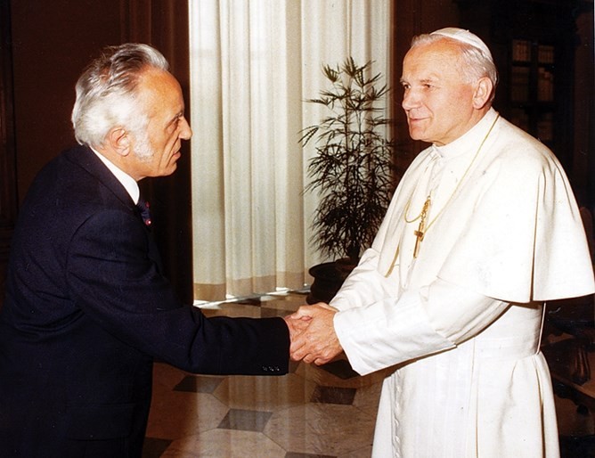 Райко Николов и папа Йоан Павел II