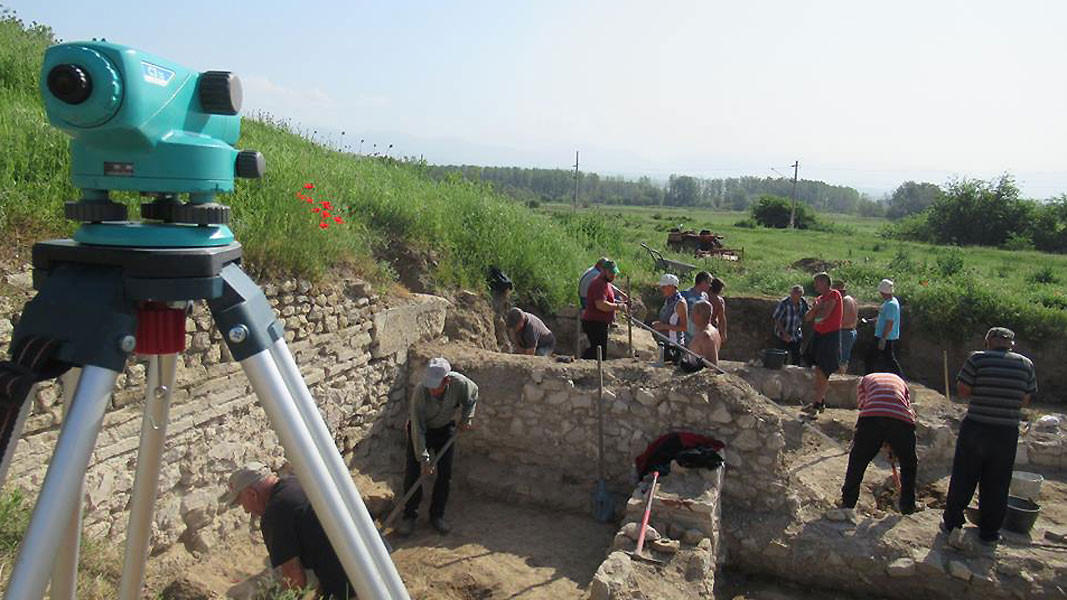 Archäologische Ausgrabungen in der antiken Stadt Heraklea Sintica