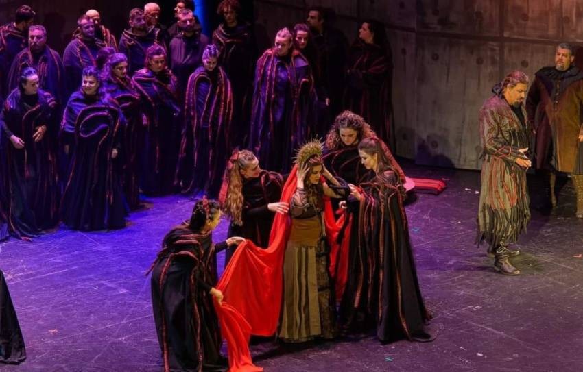 Attila operasında Odabella rolünde, Tiran, Kasım 2023.