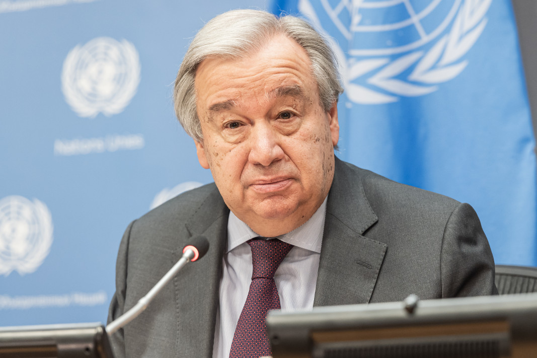 Генералният секретар на ООН Антонио Гутериш.