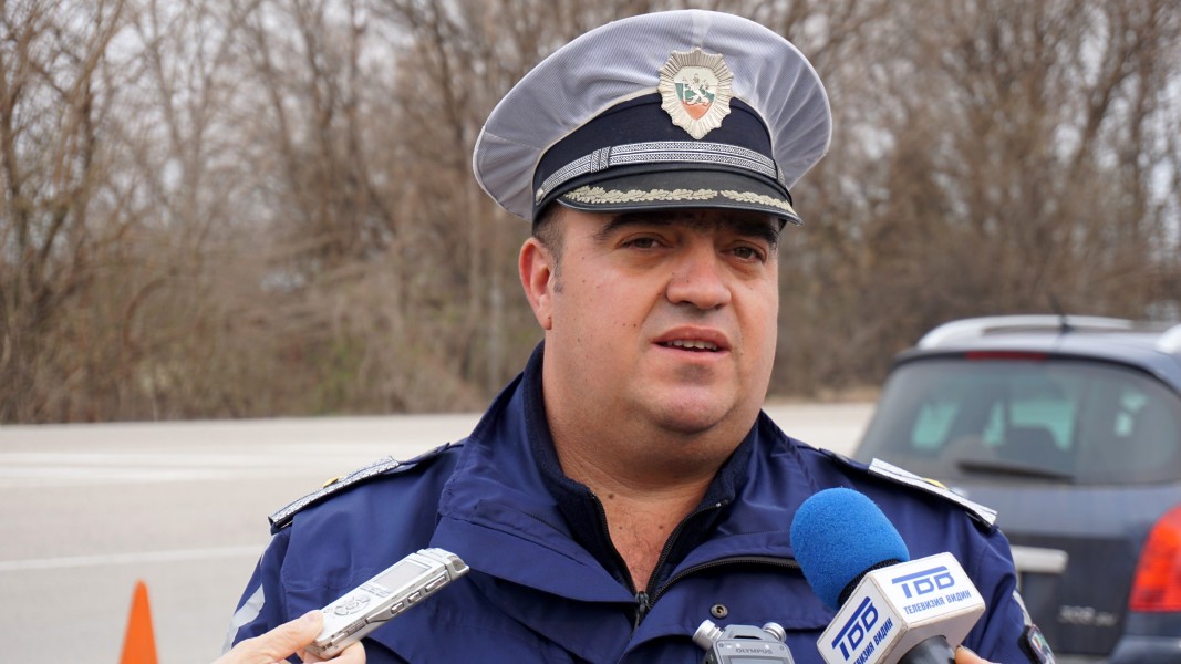 Старши инспектор Ивайло Обретенов, началник на група Пътен контрол към сектор Пътна полиция- Видин