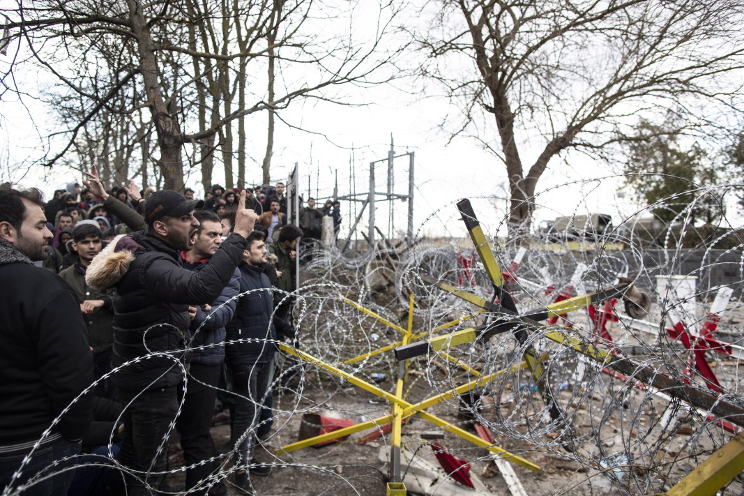 Мигранти на турско-гръцката граница - 29 февруари 2020 г.