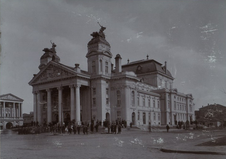Сградата на Народния театър през 1907 г.