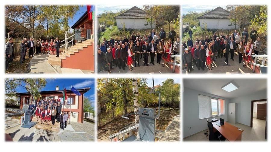 Обновената сграда на кметството в село Генерал Гешево