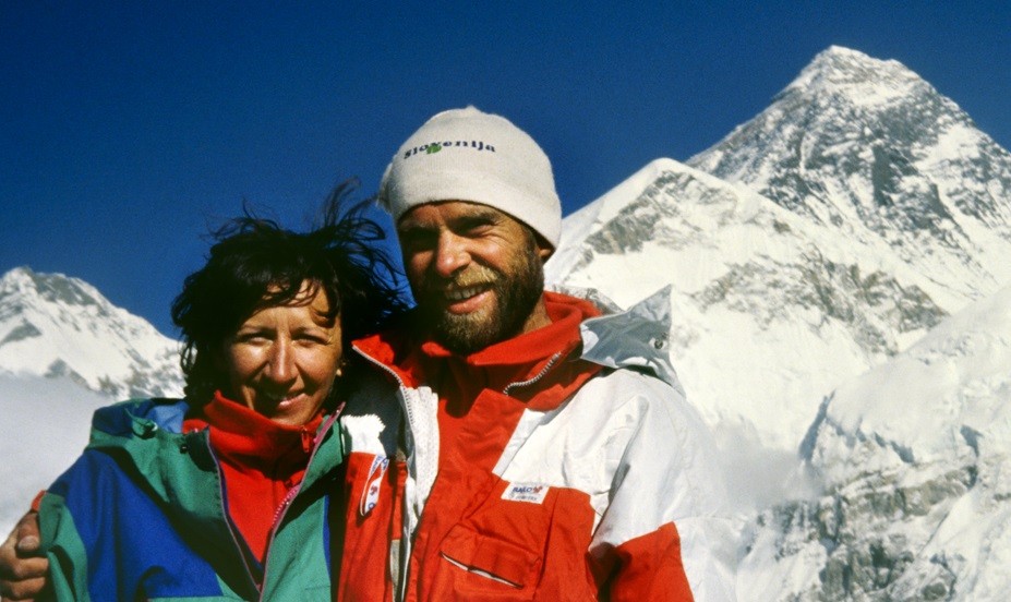 Мария и Андрей Щремфел на фона на Еверест
