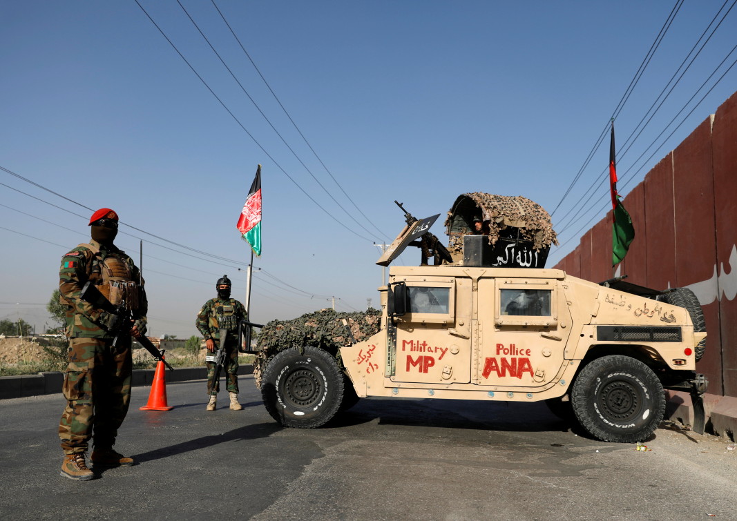 Контролно-пропускателен пункт в столицата на Афганистан Кабул/ЕПА/БГНЕС