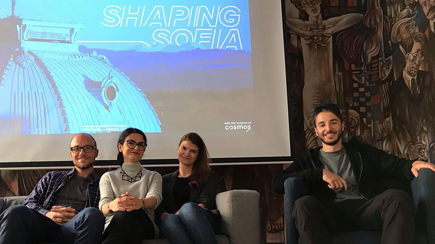 Екипът на Shaping Sofia – Ангел Иванов, Вяра Савова, Юлия Георгиева и Ангел Шойлев