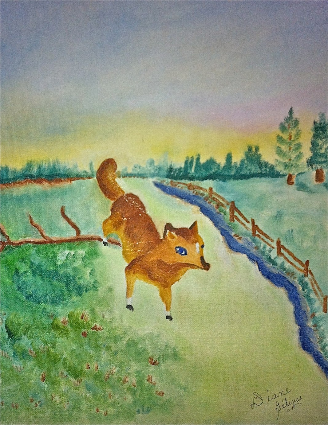„Синеоката лисица“, автор: Diane Gélinas  Снимка: Museum Of Bad Art, MOBA