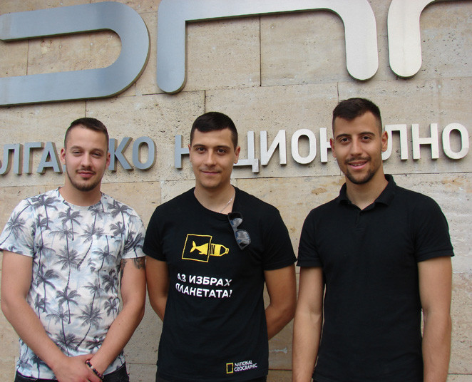 Das Team Tsvetkov: Dejan, Teodor und Valentin