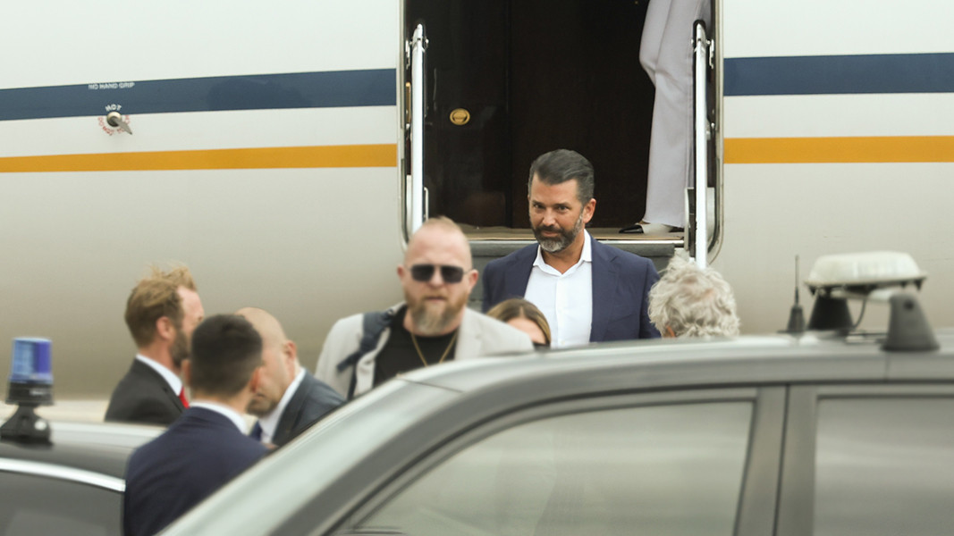 Donald Trump Jr. à son arrivée en Bulgarie