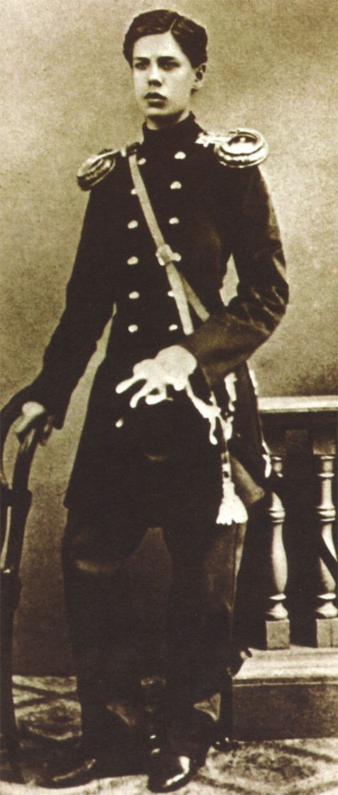 Мусоргски като офицер от Преображенския полк
