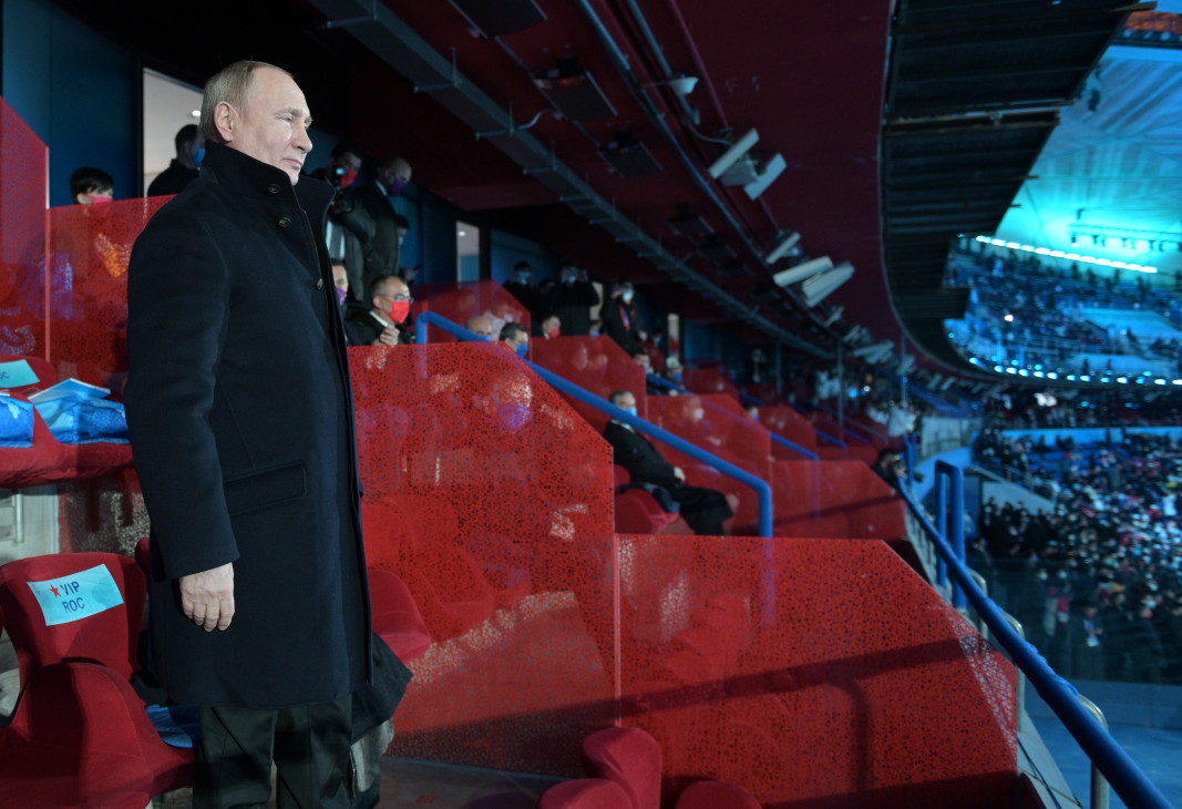 Руският президент Владимир Путин присъства на церемонията по откриването на Олимпийските игри в Пекин, 4 февруари 2022 г./Снимка: ЕРА/БГНЕС