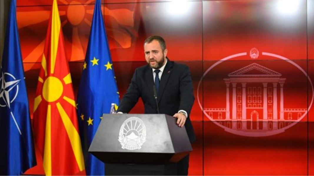 El ministro macedonio del Interior, Pance Toskovski