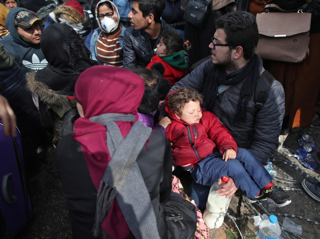 Мигранти край Одрин - 29 февруари 2020г.