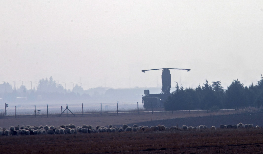Поглед към турската военно-въздушна база, където бяха направени тестовете на системите С-400