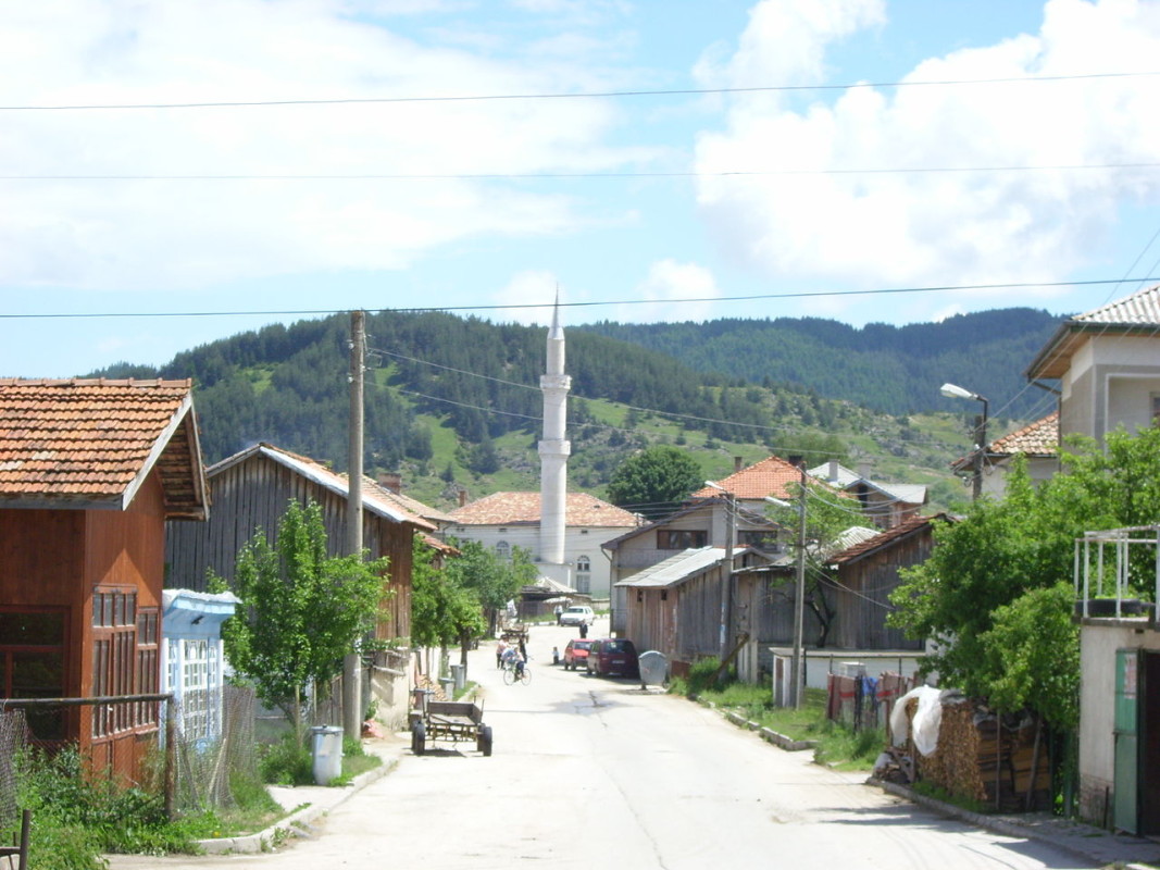 Главният път на село Барутин