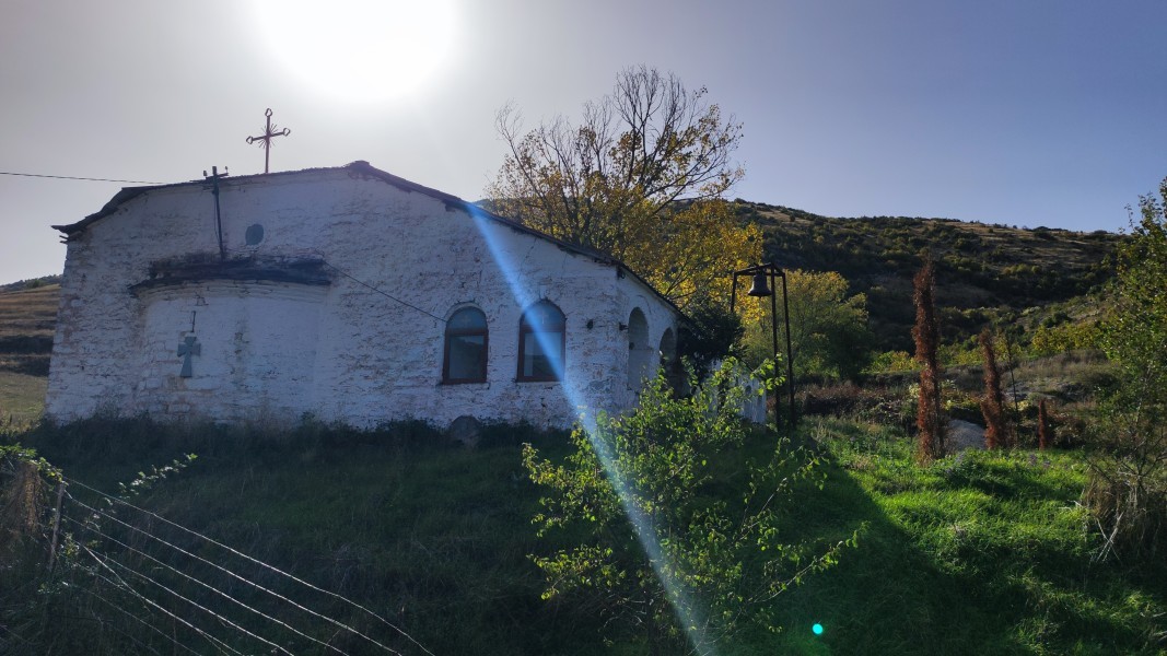The church in the village of Vrabnik, Eastern Albania