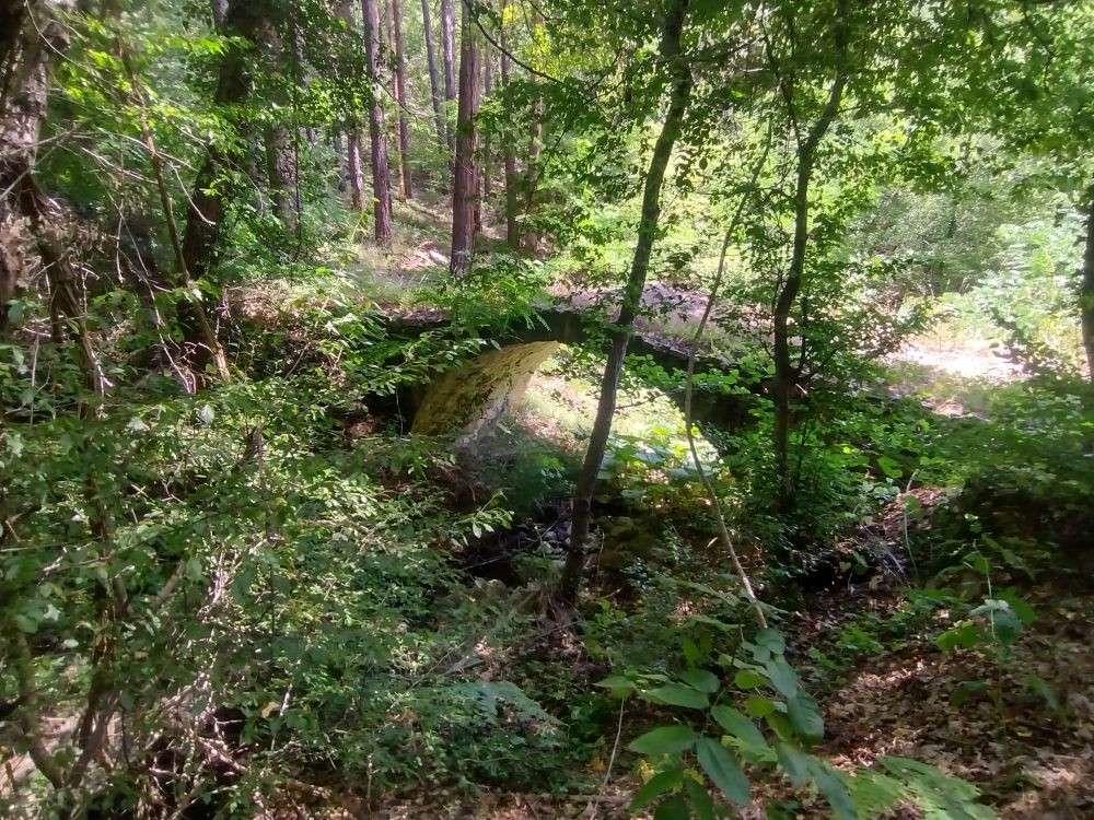 One of the bridges along the old road
