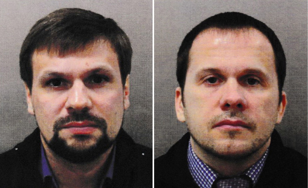 Двамата руснаци, обвинени за отравянето на Сергей Скрипал във Великобритания,