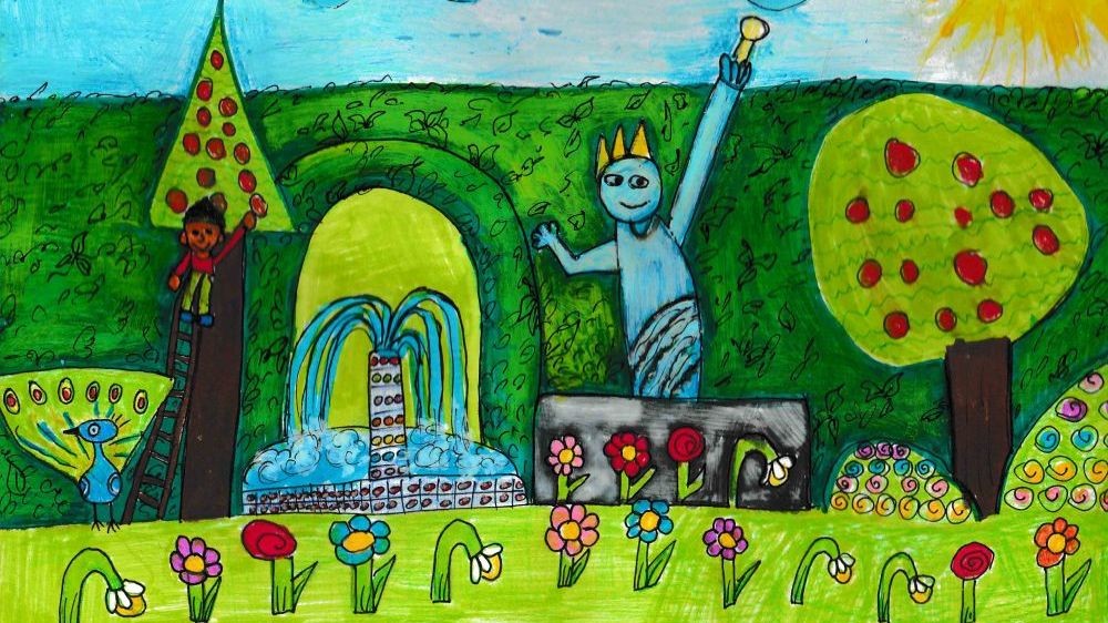 Рисунка на 7-годишната Жозефин Салмаси                     Снимка: Издателство „Егмонт“