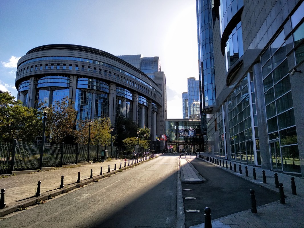 Здания Европарламента в Брюсселе