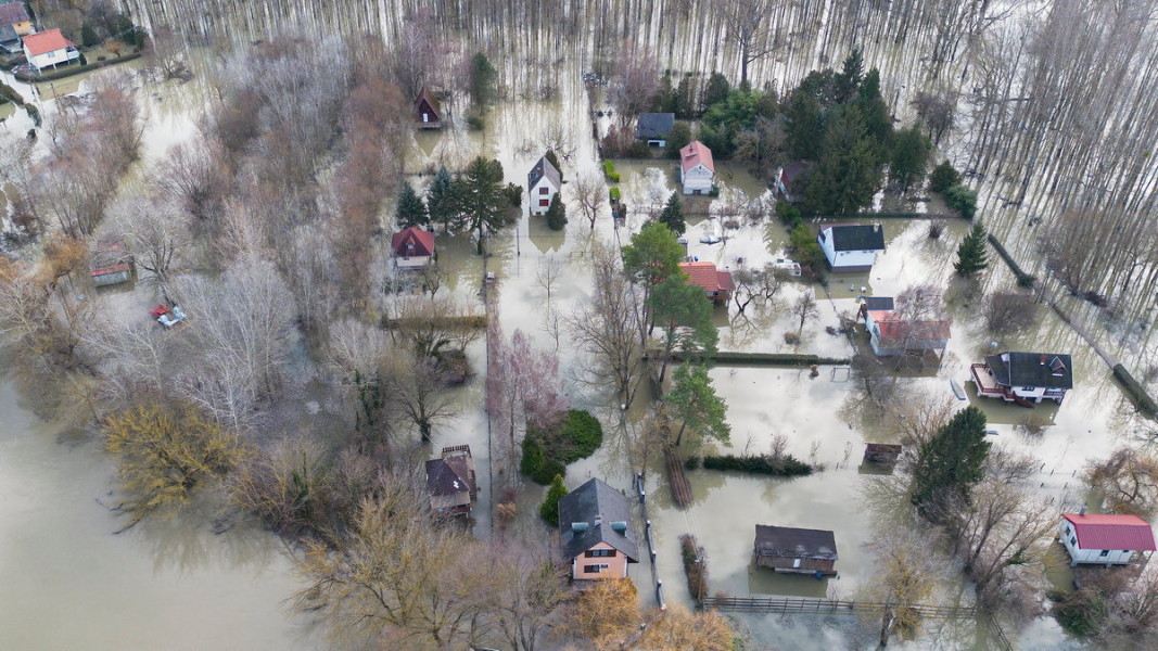 Наводнения в Унгария, декември 2023 г. Снимка: БТА