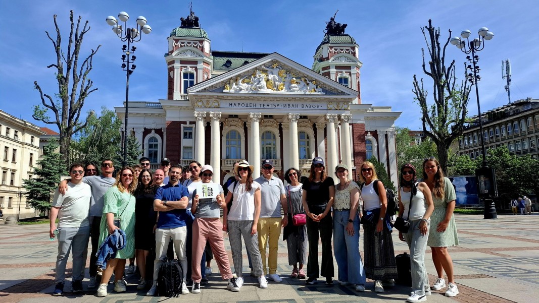 In front of the Ivan Vazov National Theatre
