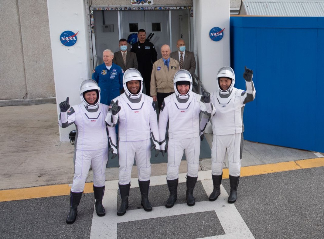 Четиримата астронавти. Снимка БТА