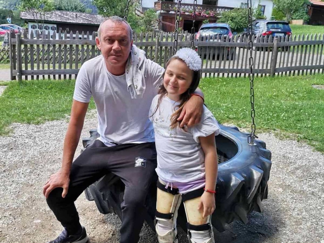 Христо Трендафилов и дъщеря му Христиана        Снимка: личен архив