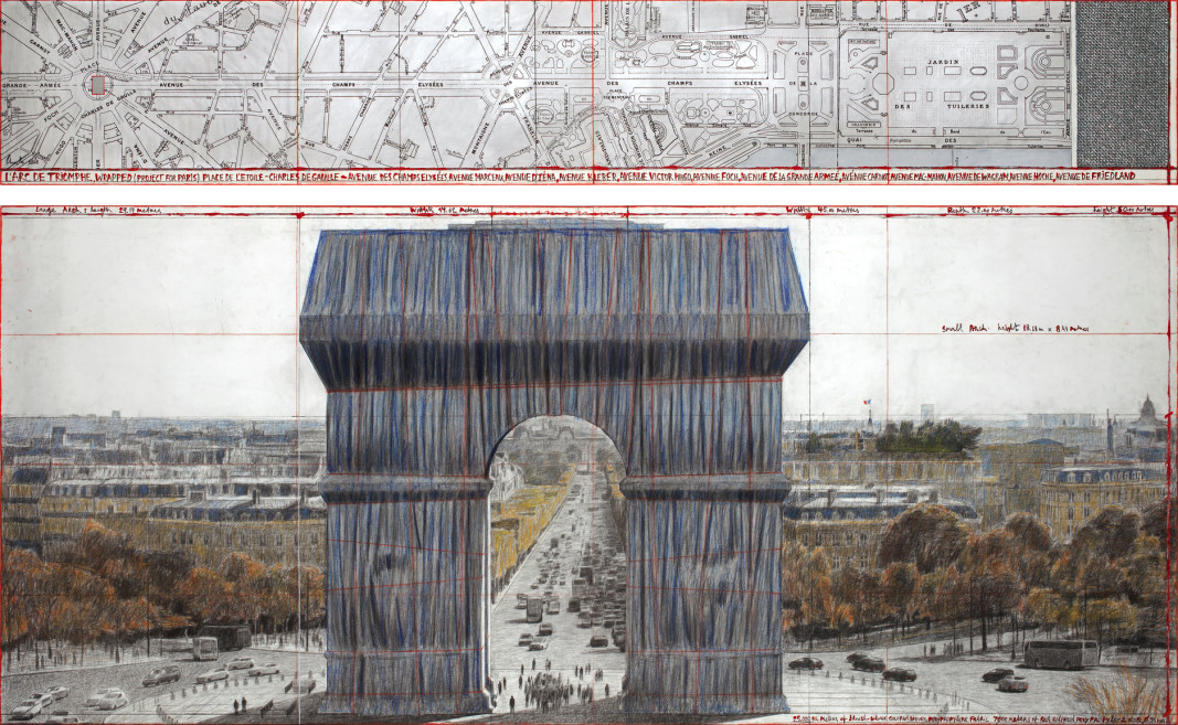 „Триумфалната арка, обвита“ – проект на Кристо и Жан-Клод