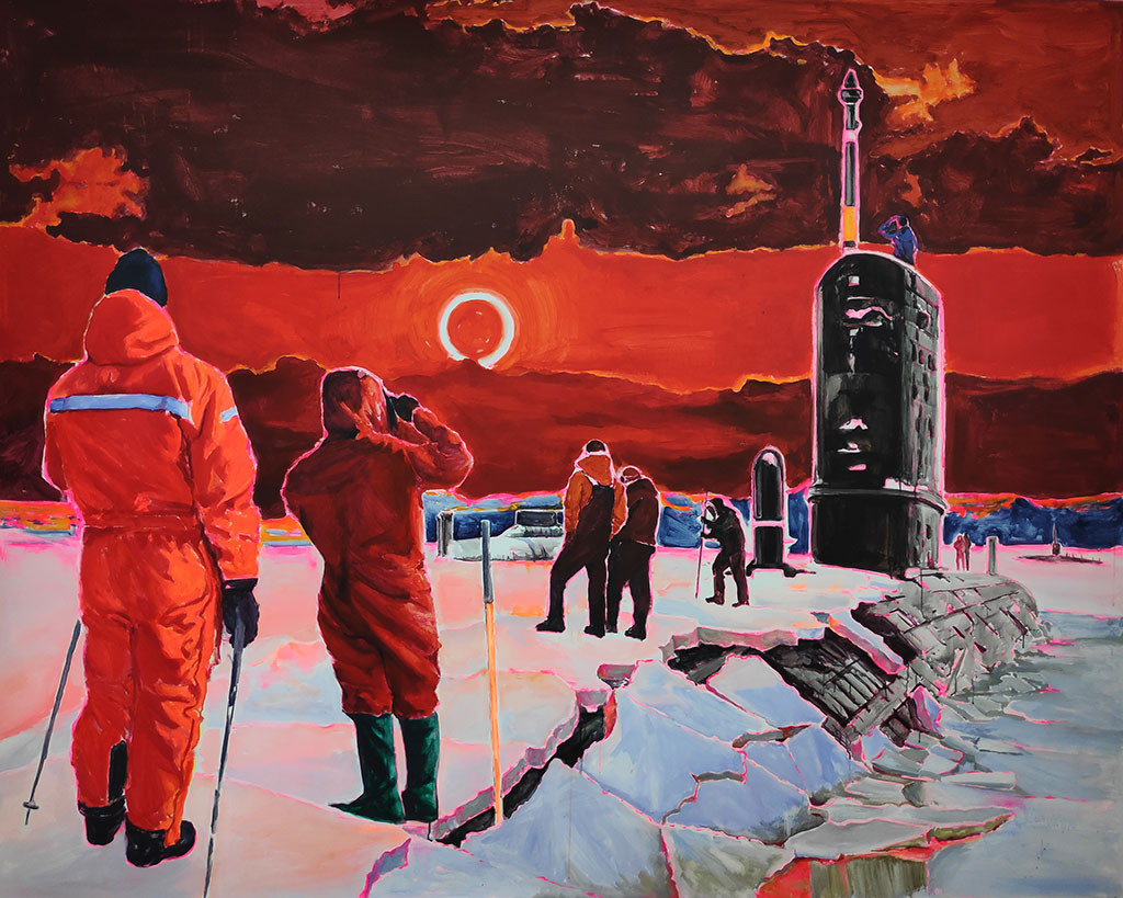 „Полярно затъмнение - Polar Eclipse“, картина на Дина Стоев, 2023