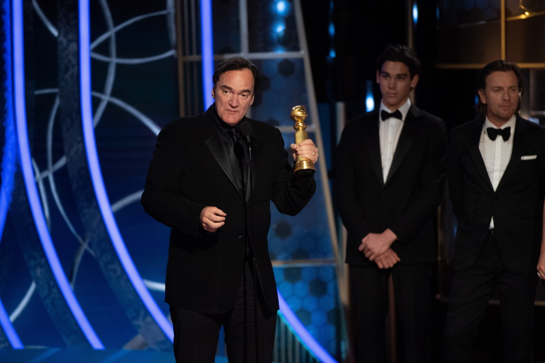 Куентин Тарантино със Златен глобус за най-добър сценарий за филма „Имало едно време в Холивуд“