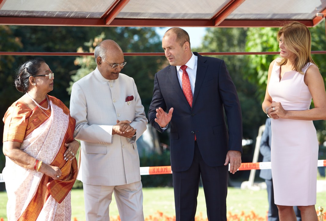 Президентът Румен Радев и индийският му колега Ран Нат Ковинд