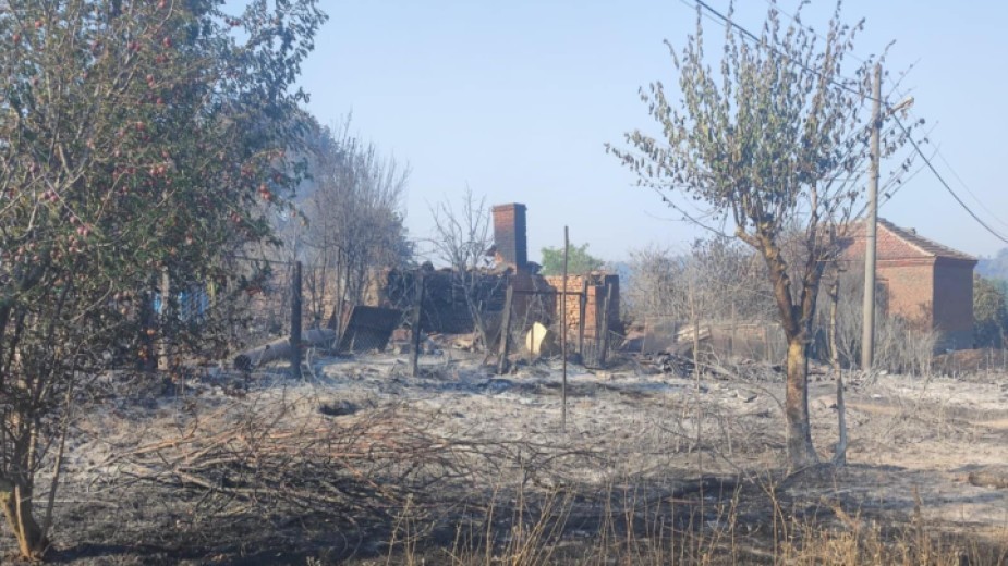 Опостуштелния пожар в с. Воден