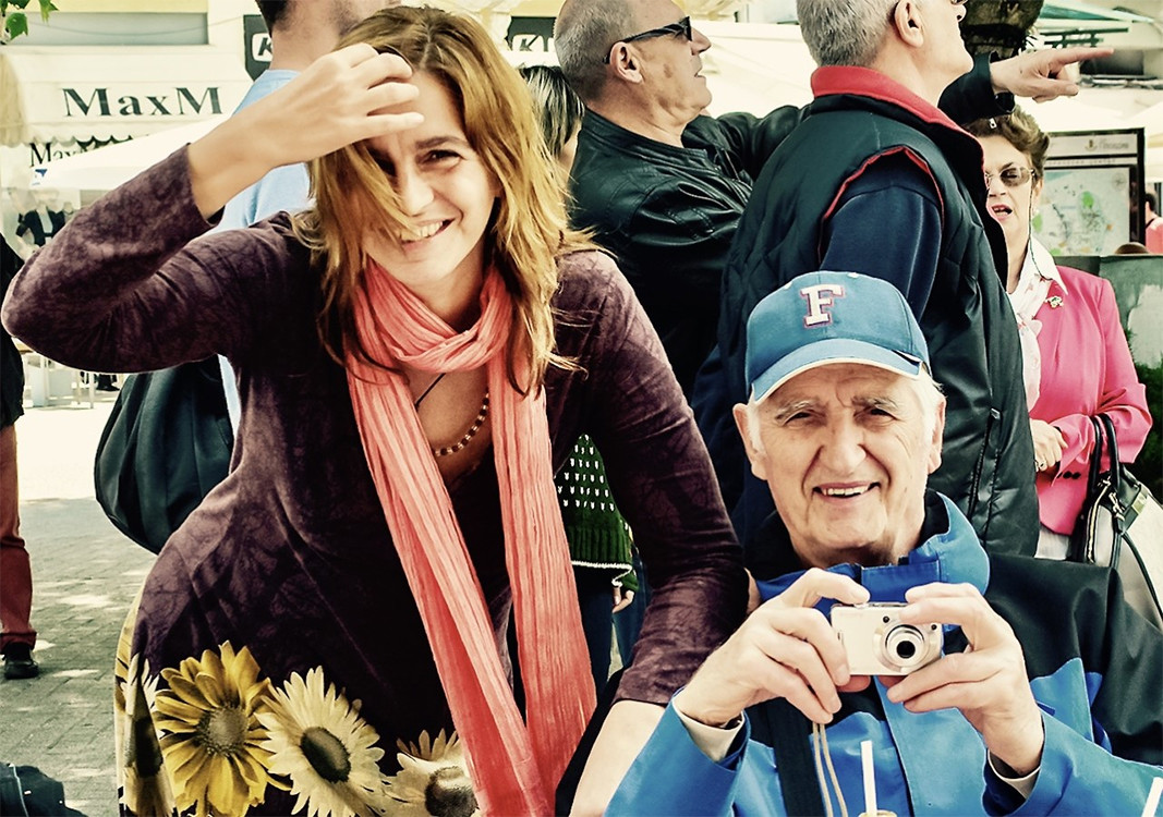 Elena Panayotova together with her father Panayot Panayotov