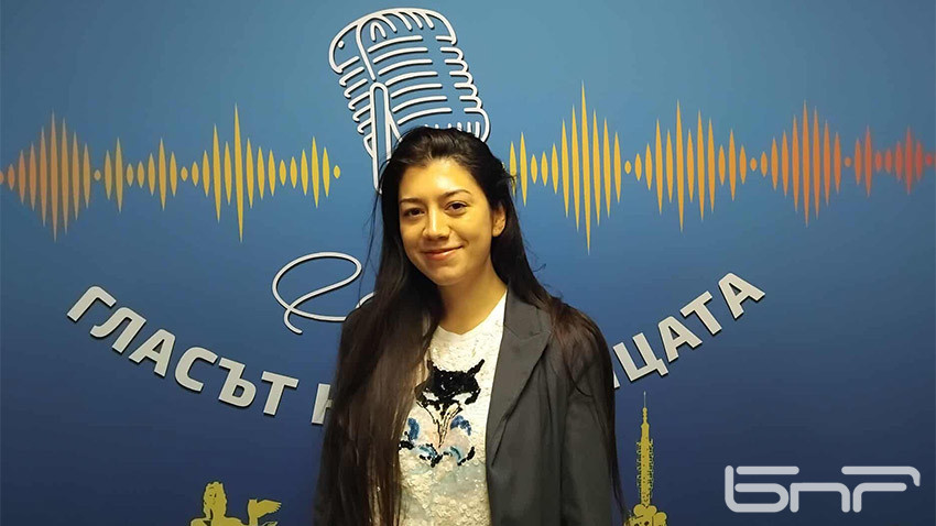 Волена в студиото на Радио София / Снимка: Мария Бояджиева