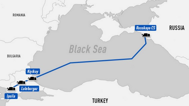 Газпром обяви че е завършил дълбоководния участък на първата тръба