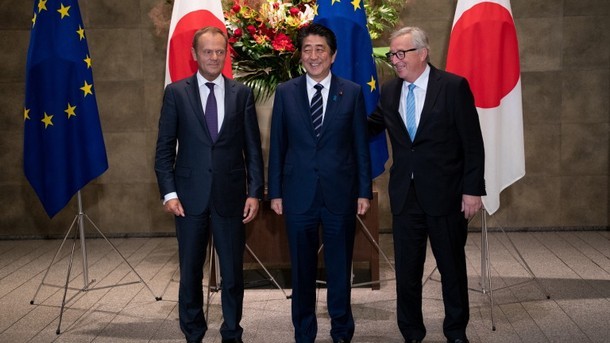 Европейският съюз и Япония сключиха споразумение за свободна търговия което предвижда
