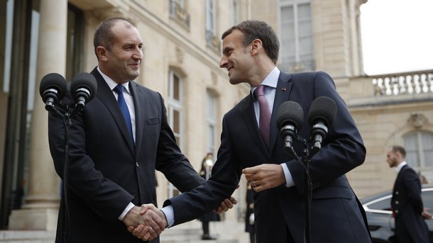 Президентът Румен Радев и френският му колега Еманюел Макрон обсъдиха