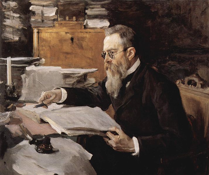 Николай Римски-Корсаков - портрет на Серов от 1898 г.