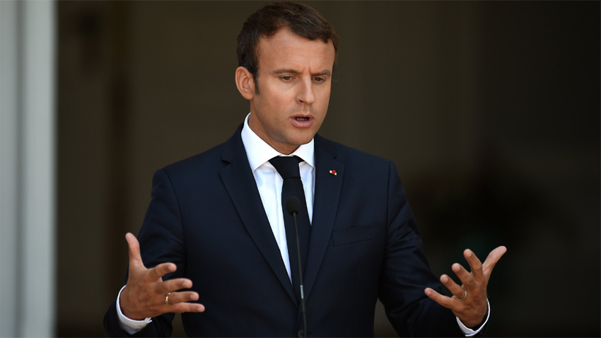 Френският президент Еманюел Макрон призова в речта си пред Общото