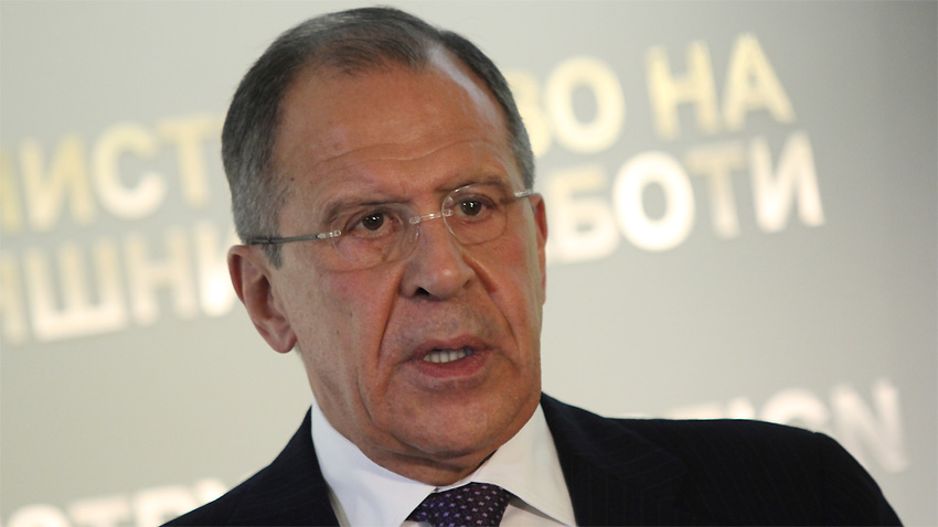 Руският министър на външните работи Сергей Лавров обяви, че ръководството
