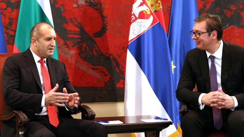 Държавният глава Румен Радев който е на посещение в Белград