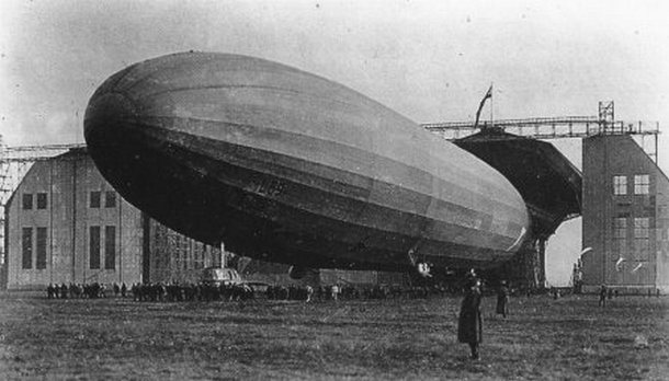 Цепелинът е произведен в началото на 1917 г и със