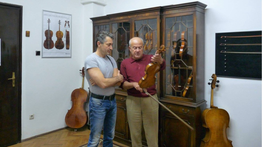 С выдающимся болгарским скрипачом проф. Минчо Минчевым