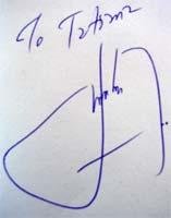 Автограф на Хорхе Букай за Радио България