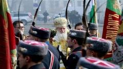 Oсвештавање барјака и застава светиња Бугарске војске на дан Богојављења