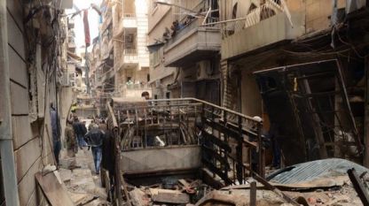 Разрушения в Алепо