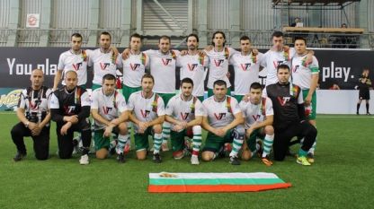 Националният ни отбор по минифутбол преди първия си мач на европейското
